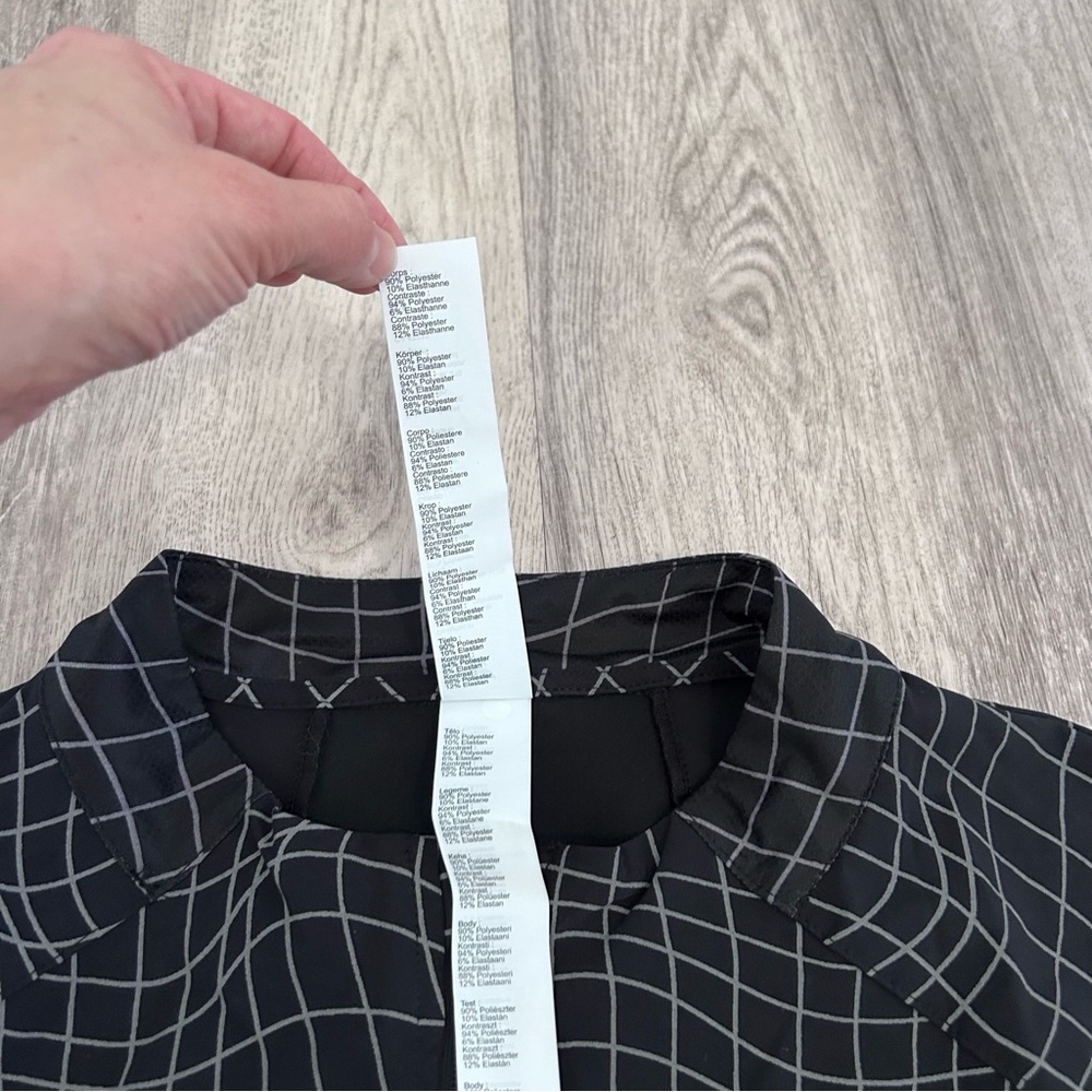 Fabletics Infinite Jacket Black Griddy Reflective… - image 6